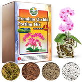 Duspro 4in1 Orchid Potting Mix 6QT front view with packaging