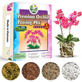 Duspro Orchid Potting Mix 4QT natural blend front view