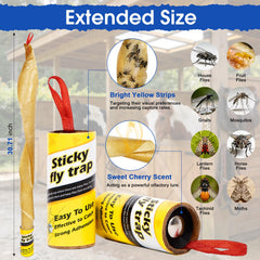 Dwcom Trap Fly Strips with hanging pin for installation