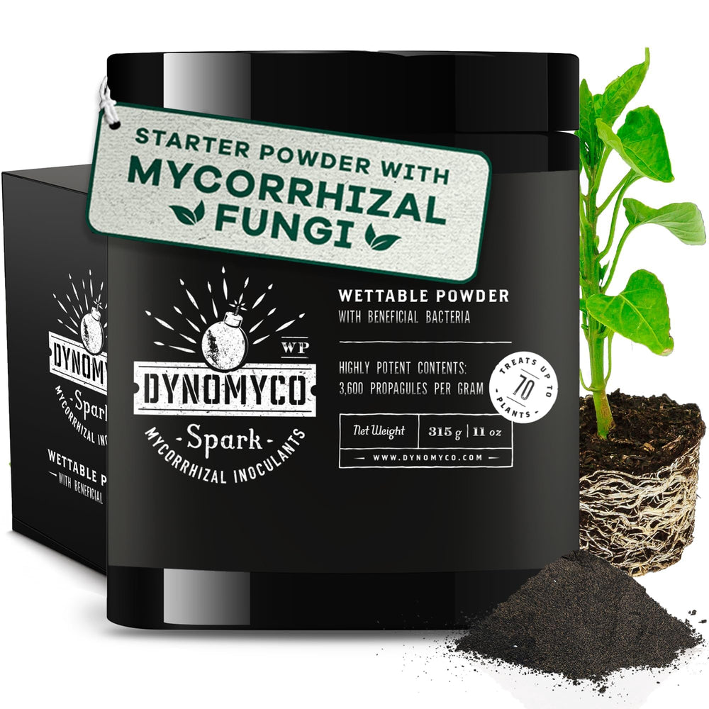 DYNOMYCO Spark Mycorrhizal Fungi 11oz Powder front view
