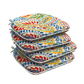 DYTXIII Outdoor Chair Cushion front view in Paisley Multi