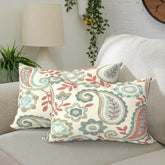 DYTXIII paisley vintage lumbar pillow cover front view