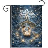 DZGlobal Christmas Nativity Garden Flag 12x18 front view