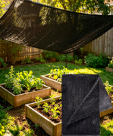 e.share Black Shade Cloth, 10x18FT size front view