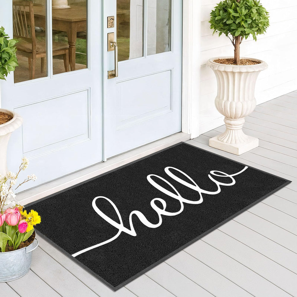 EARTHALL Hello Doormat front view, 59"x35" size