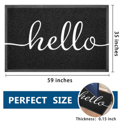 EARTHALL Hello Doormat outdoor setting on patio