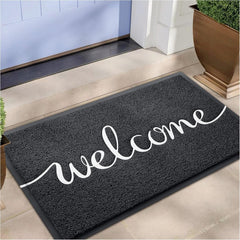 EARTHALL Welcome Doormat front view, 30"x17.5"