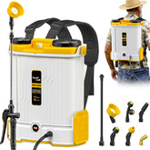 EARTHCRAFT 4.2 Gal Backpack Sprayer front view with yellow colour