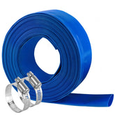Eastrans 2 IN x 50 FT pool backwash hose blue front view