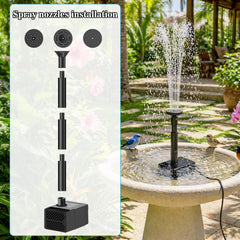 Easy assembly of DDcafor Solar Water Fountain components