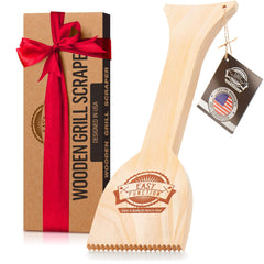 EASY FUNCTION Wood Grill Scraper 15-inch front view