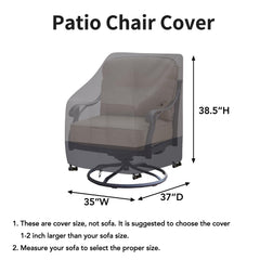 Easy-Going chair cover showing click-close straps