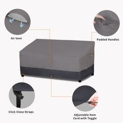 Easy-Going Heavy Duty Loveseat Cover secured with click-close straps