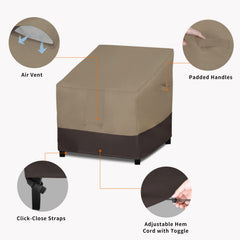 Easy-Going Heavy Duty Outdoor Chair Cover with click close-straps