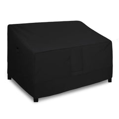 Easy-Going Heavy Duty Outdoor Loveseat Cover front view, Black