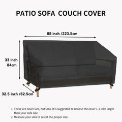 Easy-Going Outdoor Bench Cover side view showing padding handles