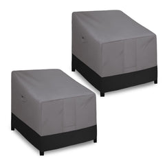Easy-Going outdoor chair cover front view, grey
