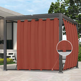 Easy-Going Outdoor Curtain Terra Red front view