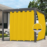 Easy-Going Outdoor Curtain yellow front view 110x108 inch