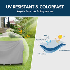 Easy-Going Rectangle Furniture Cover with plastic buckles