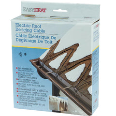 Easy Heat 80' Roof Deicing Cable Kit with power cord and clips