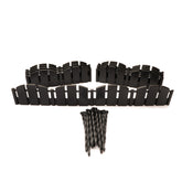EasyFlex No-Dig Landscape Edging Kit, 15-foot black decorative border front view