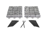 EasyFlex No-Dig Landscape Edging Kit, Slate Gray, installed in a garden