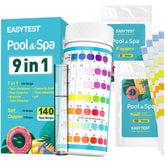 EASYTEST 9 IN 1 Pool Test Strips front view with packaging