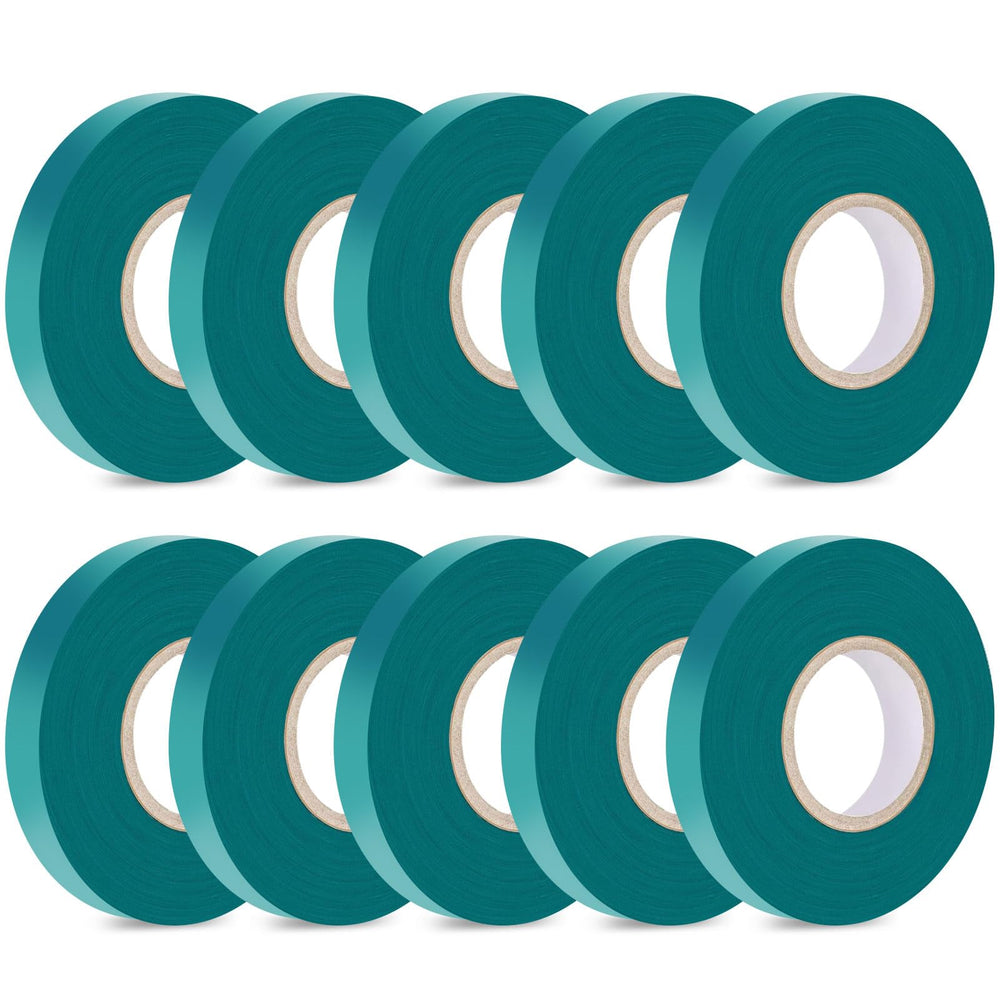Easytle Stretch Tie Tape Roll 1/2 inch green vinyl tape front view