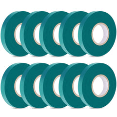 Easytle Stretch Tie Tape Roll 1/2 inch green vinyl tape front view