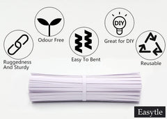 Easytle twist ties used to seal a bag