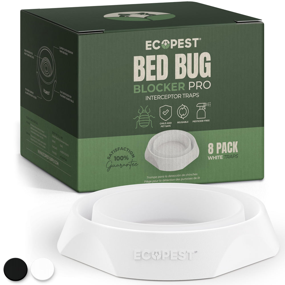 ECOPEST Bed Bug Interceptor trap white model side view