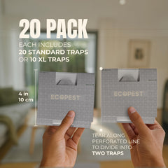 ECOPEST Silverfish Trap shown in indoor setting