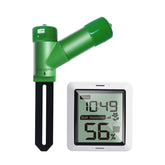 ECOWITT Soil Moisture Tester WH0291B front view with digital LCD display