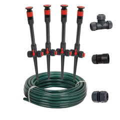 Eden Multi-Adjustable Sprinkler System set including sprinklers and hose