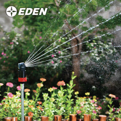 Eden sprinkler showing misting function in use