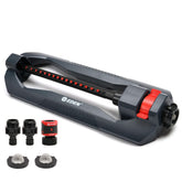 Eden Weighted Essential Oscillating Sprinkler front view with 16 nozzles