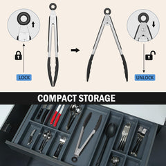 EEKEDO tongs displaying locking mechanism