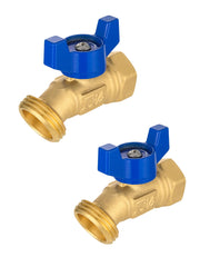 EFIELD Sillcock Hose Bibb Valve front view with brass finish