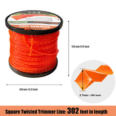 efrozen Weed Eater String bright orange colour