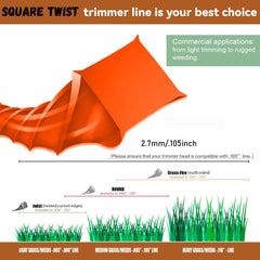 efrozen Weed Eater String on a trimmer