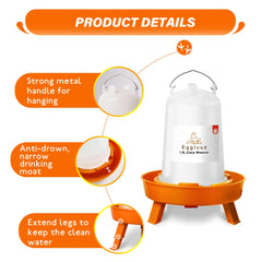 Eggluuz Chick Kit in a chicken coop setup