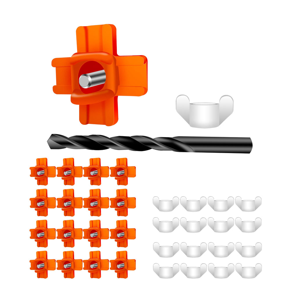 Eggluuz Chicken Waterer Nipples 16 Pack, orange colour