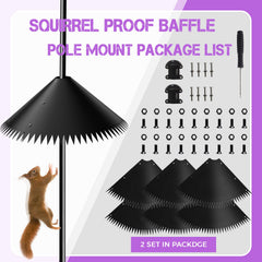 EHK Squirrel Baffle spiked edges detail