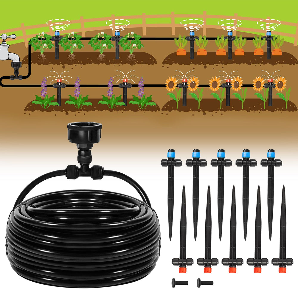 Eledom 55FT Quick-Connect Drip Irrigation Kit in packaging
