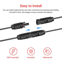 ELFCULB Solar to XT60i Cable 10AWG 2FT packaging