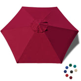 EliteShade 7.5FT replacement canopy cover burgundy front view