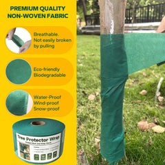 Emycool Tree Wrap roll showing length and width