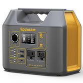 EnginStar 300W Portable Solar Generator front view with LCD display