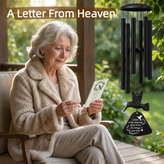 Engraved message on PIXPRI Memorial Wind Chimes